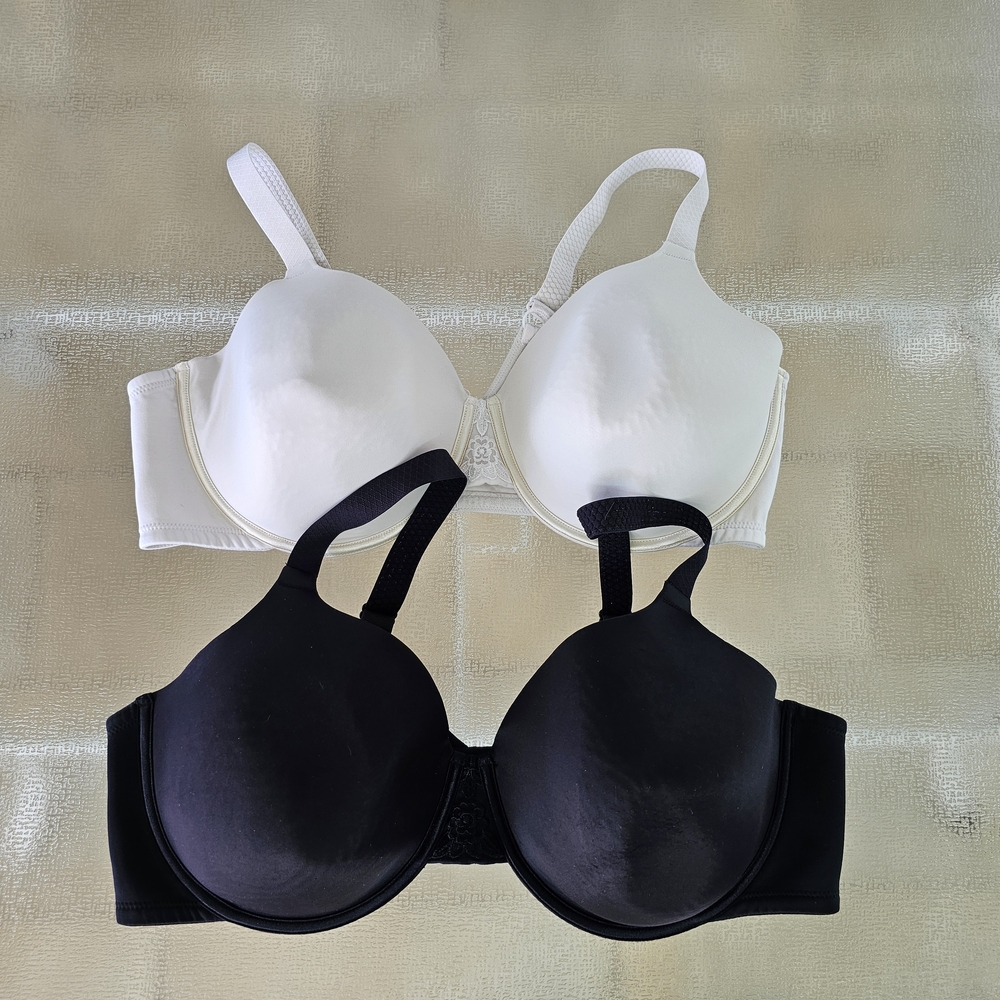 Vanity Fair 2 pack Full Coverage Bra 76380 44DD Smooth Support Everyday